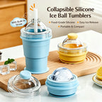 🧊 Foldable Silicone Ice Ball Drink Cup NEW!