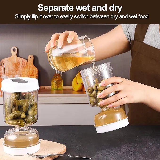 Hourglass Pickle & Olive Jar
