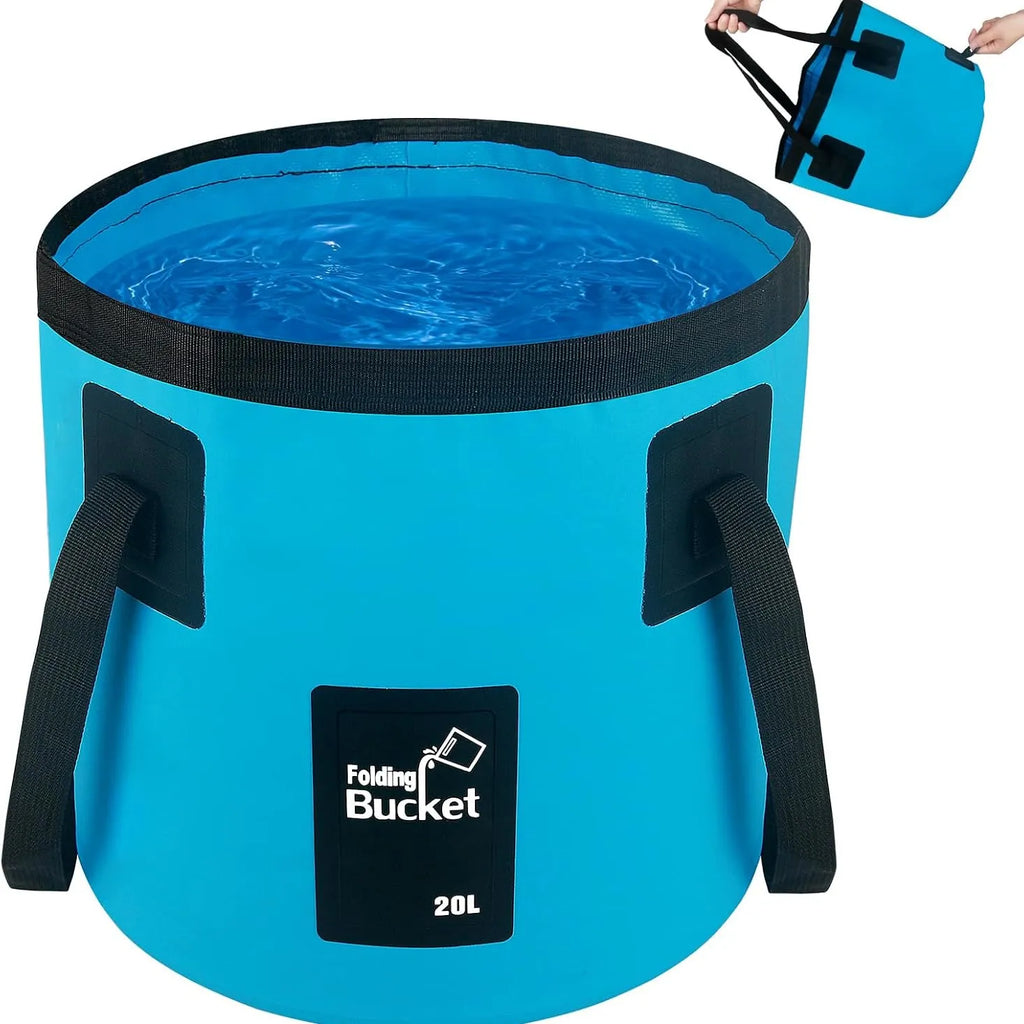 Pack-Flat Outdoor Collapsible Bucket