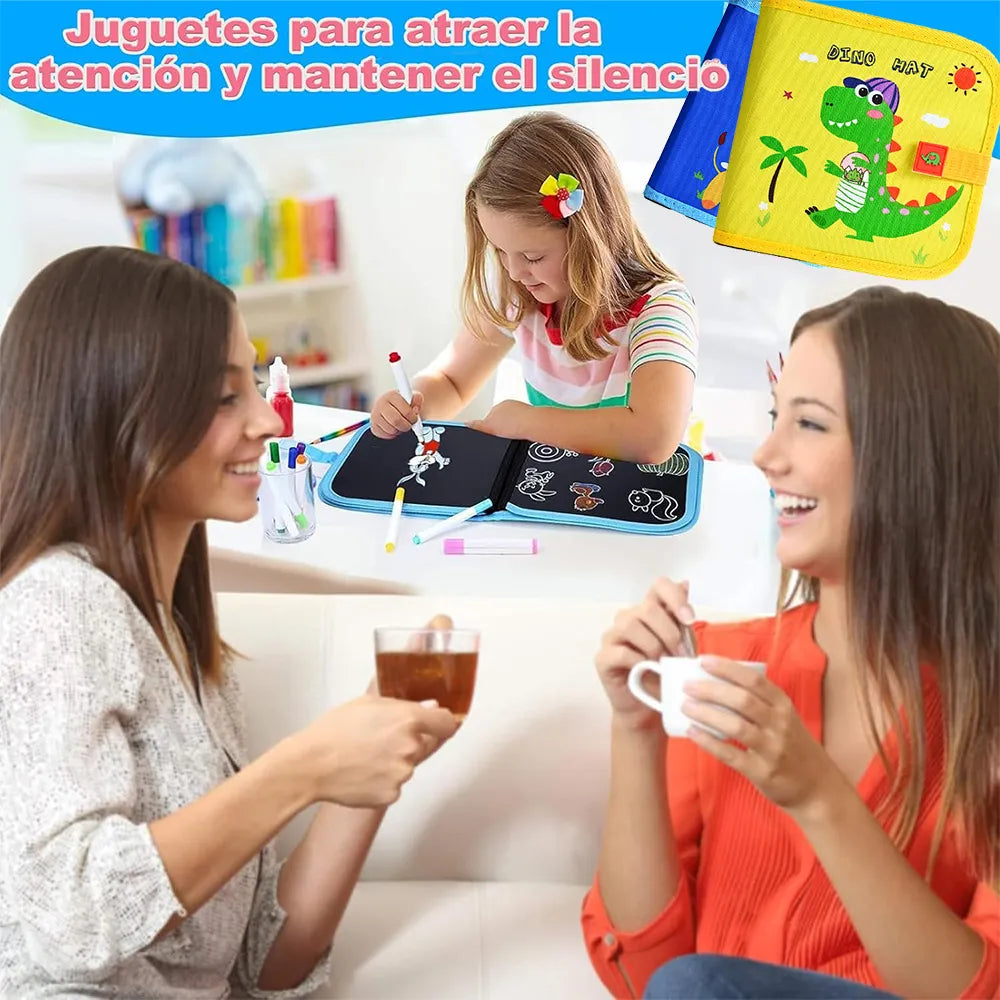 🎨Portable Reusable Drawing Board Set for Kids – Erasable Educational Travel Art Toy
