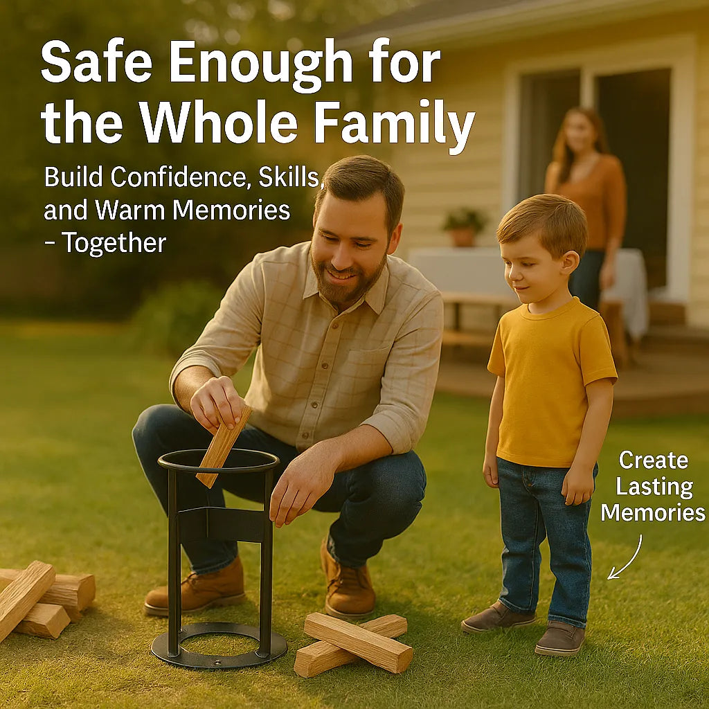 Manual Log Splitter - Safe & Effortless Firewood Splitting