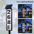 Solar Address Sign Lighted House Number with 2 Light Modes