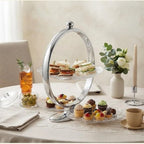 Space-Saving 3-Tier Foldable Serving Stand