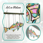 🐟 Handcrafted Coastal Fish Sun Catcher Hanging Decor