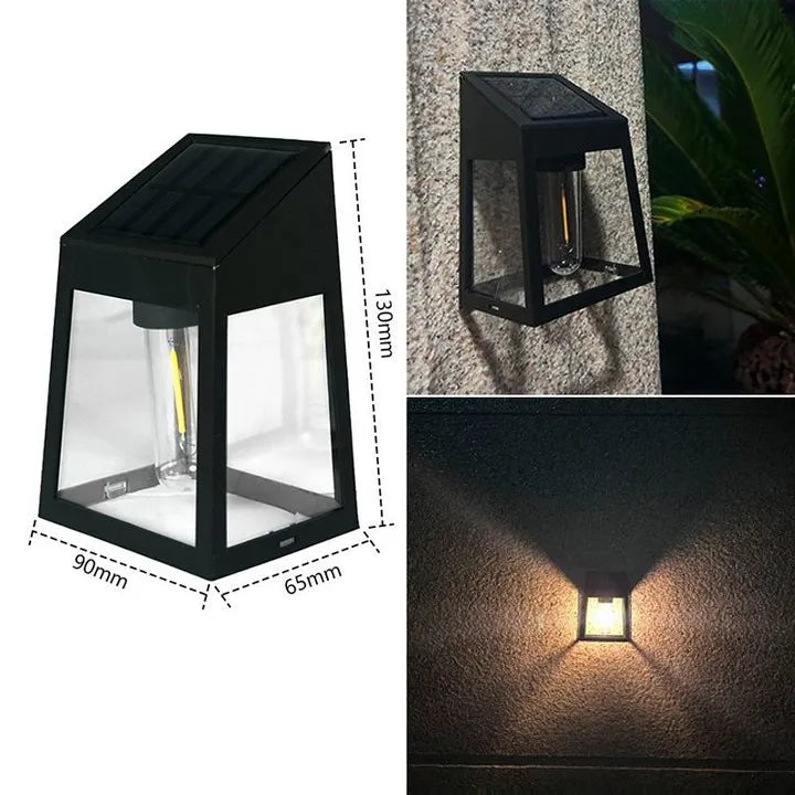 🌟Solar LED Wall Light – Warm & Waterproof