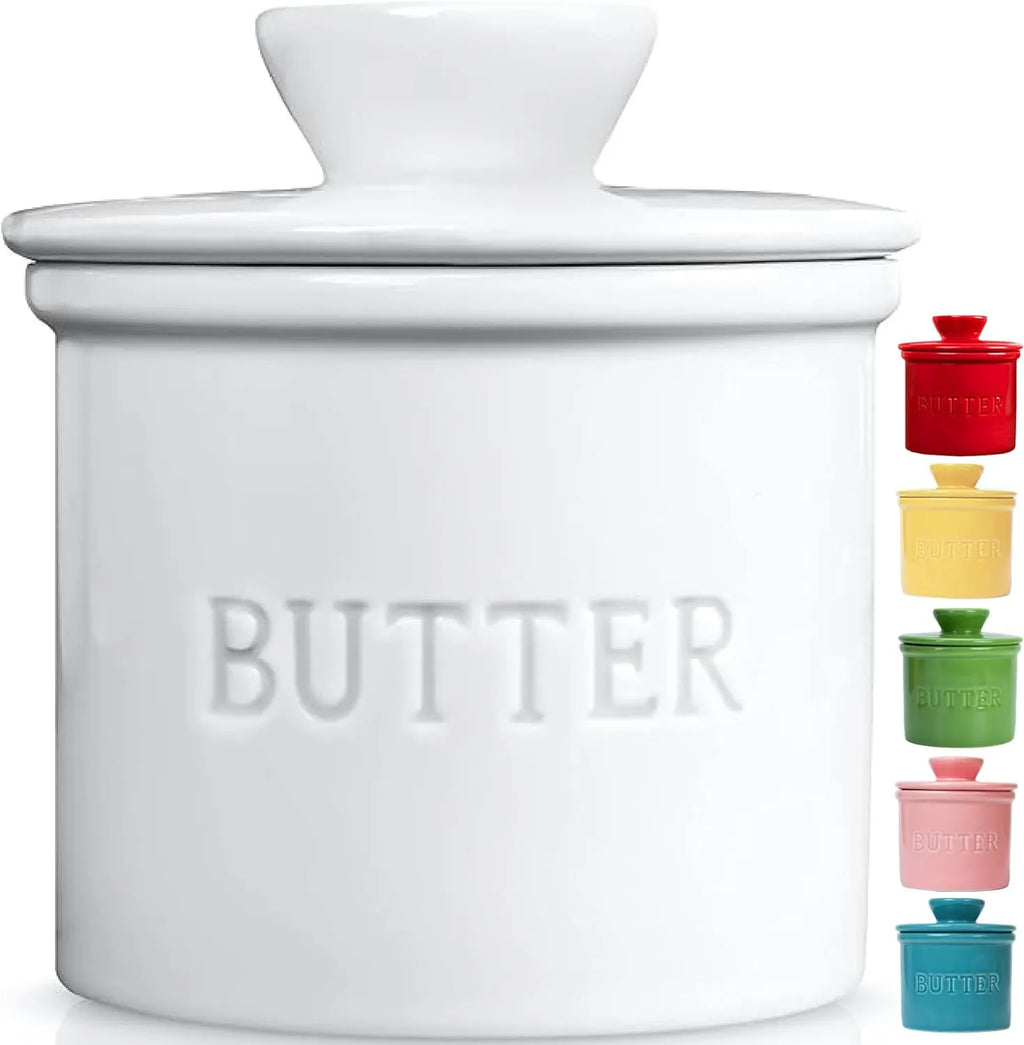 French Butter Crock with Lid