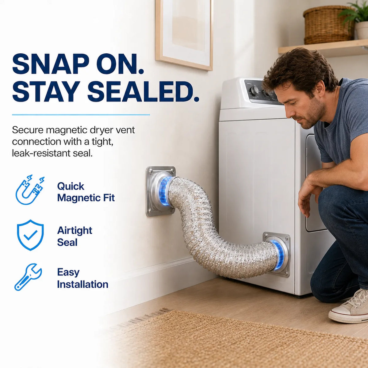 Magnetic Dryer Vent Connector