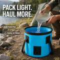Pack-Flat Outdoor Collapsible Bucket