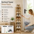 👟 Vertical Tower Shoe Rack