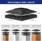 🌟 Solar Post Cap Lights – Brighten Your Outdoor Living
