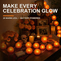 Lighted Marigold Flower String Lights - 10 ft, 20 Warm LEDs