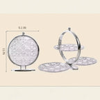 Space-Saving 3-Tier Foldable Serving Stand