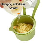 Hanging Sink Drain Basket with Bottom Release – Multi-Purpose Kitchen Strainer for Leftovers, Fruits, Tea & Cleaning Tools
