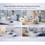 ⚡ Invisible Under-Desk Wireless Charger