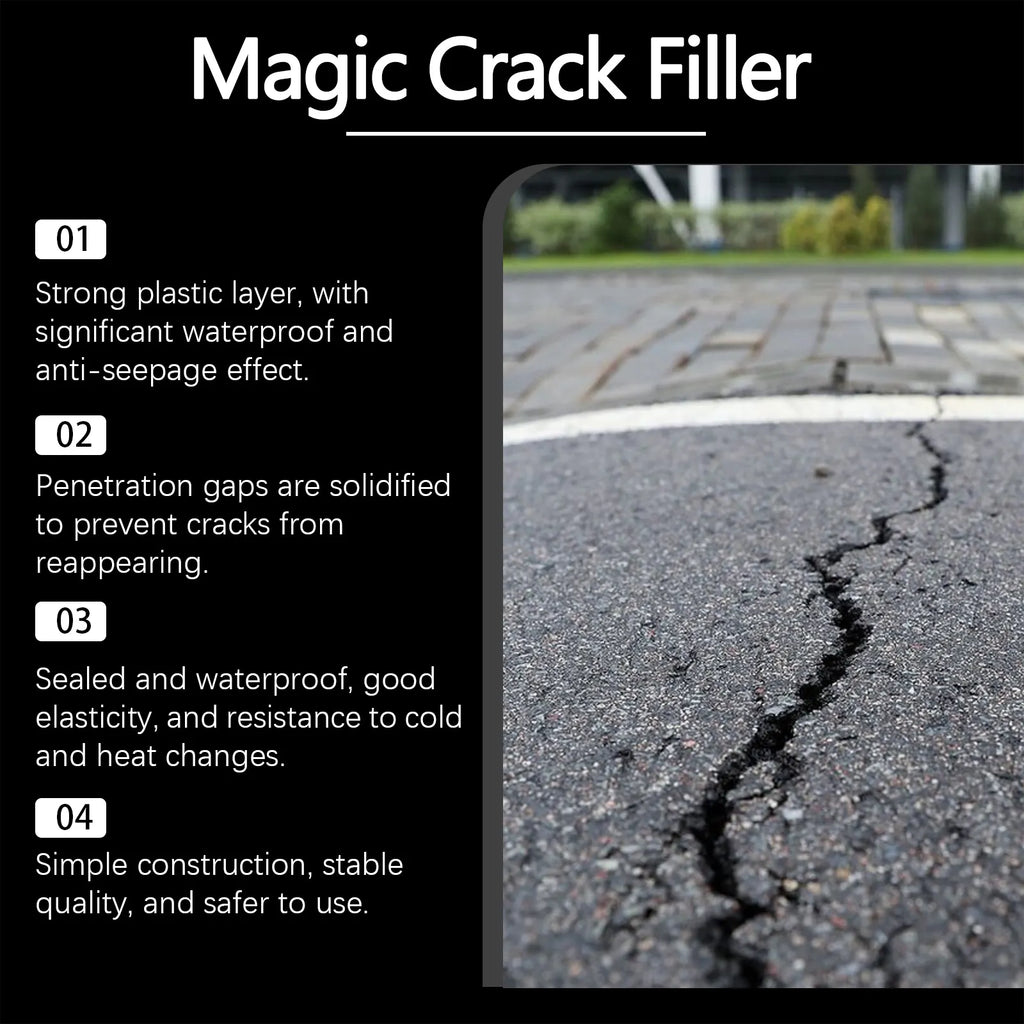 Waterproof Asphalt & Concrete Crack Filler