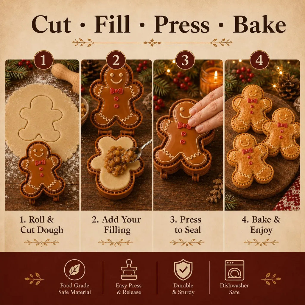 Press & Seal Christmas Mini Pie Mold Collection