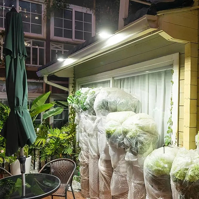 Solar-Powered Clip-On LED Security Light with Motion Sensor