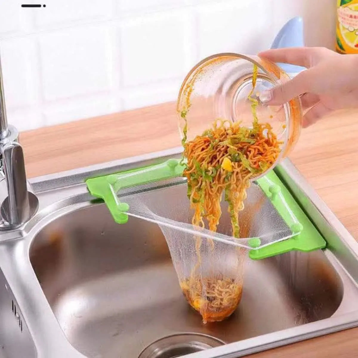 No-Mess Corner Sink Strainer Kit