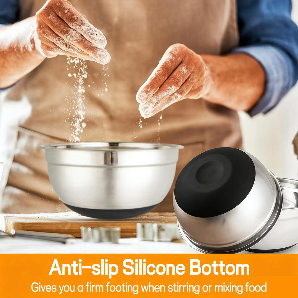🥗 Gluten Grater with Lid and Salad Bowl Set