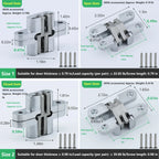 🔩Concealed Cross Hinges for Invisible Doors, Folding Doors, and Folding Screens