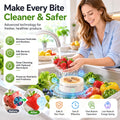 🥗 Vegetable Washing Machine – USB Rechargeable Produce Cleaning Device