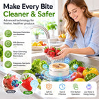 🥗 Vegetable Washing Machine – USB Rechargeable Produce Cleaning Device