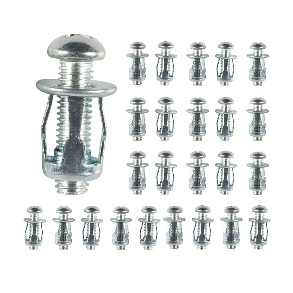 25-Piece Jack Nut Kit for Hollow Walls & Thin Metal