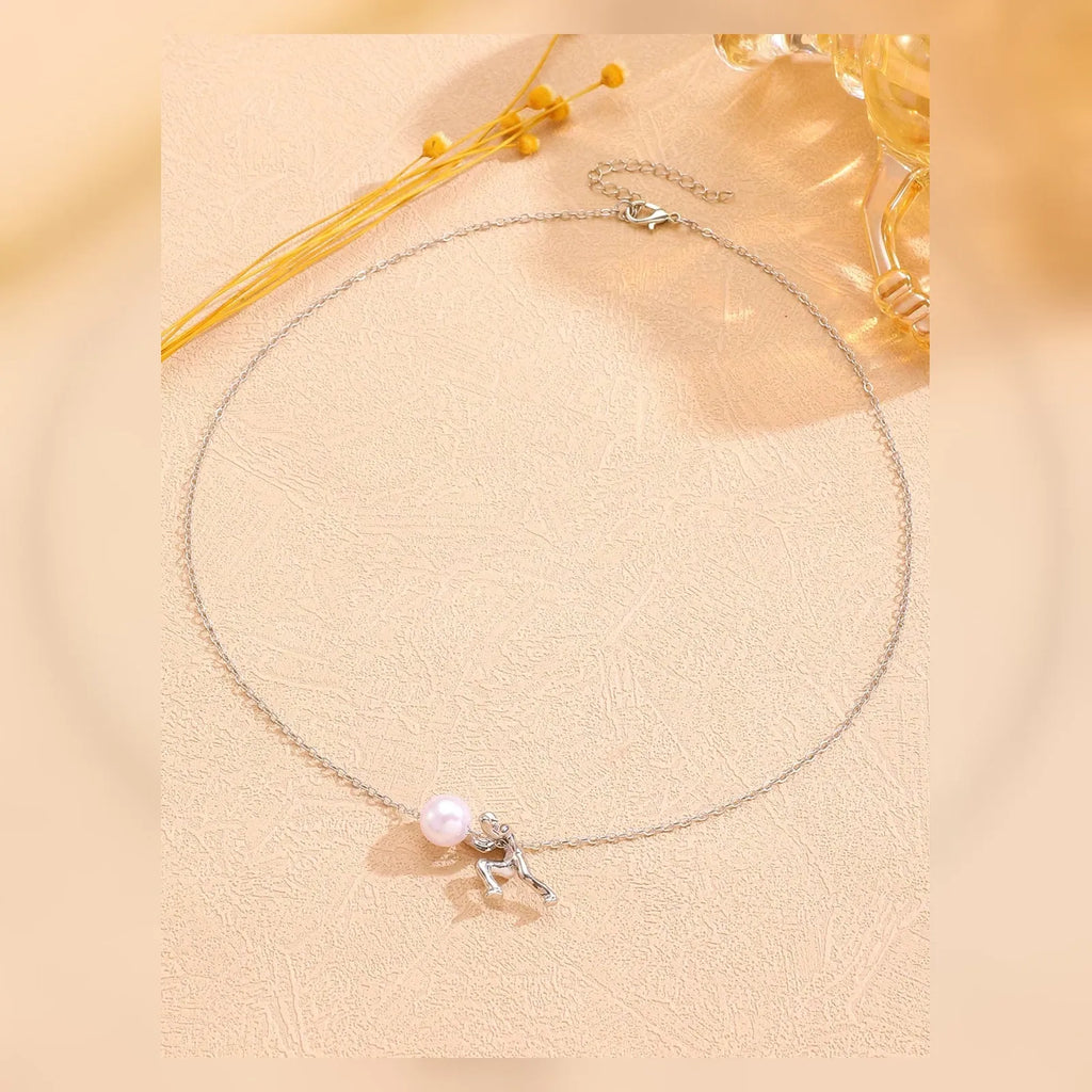 Keep Going Pearl Pendant Necklace