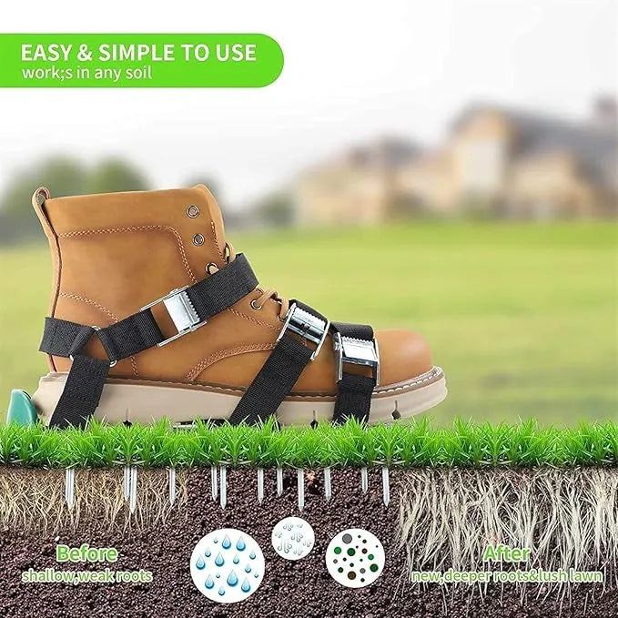 Lawn Aerator Shoes – Effortless Lawn Care for a Healthier Yard