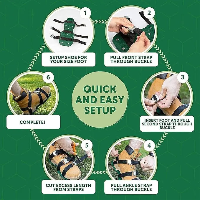 Lawn Aerator Shoes – Effortless Lawn Care for a Healthier Yard