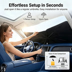 ☀️ Car Windshield Sun Shade Umbrella