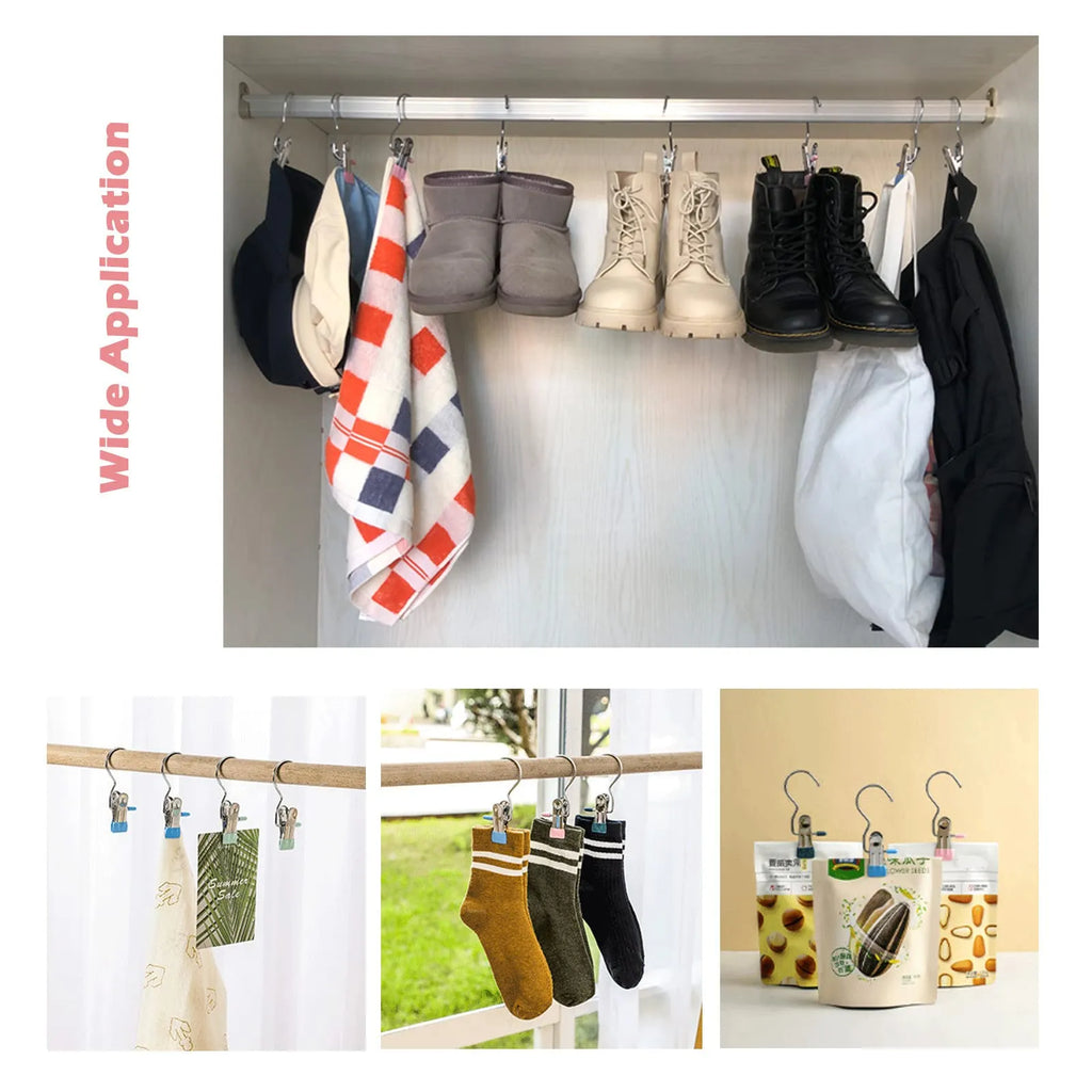 🔥Hot Sale-Heavy Duty Hanging Hooks Clips