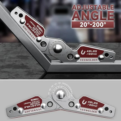 Adjustable Angle Welding Magnet Holder (20°–200°)