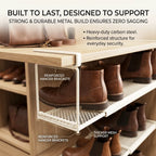 👟✨Expandable Under-Shelf Shoe Rack – Adjustable Hanging Organizer for Smart Storage