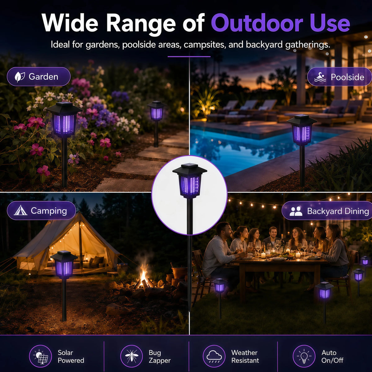 🦟Solar Mosquito Zapper Path Light
