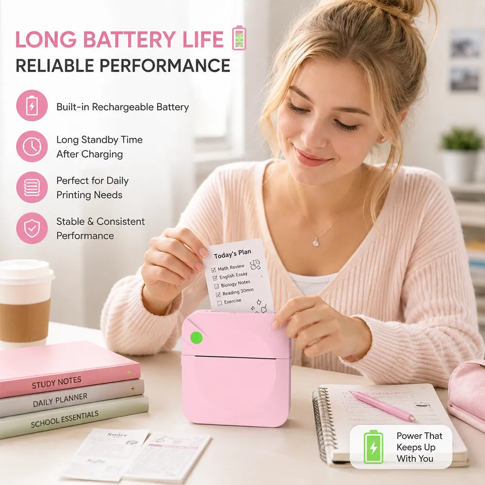 Mini Thermal Printer – Print Anywhere, Organize Everything