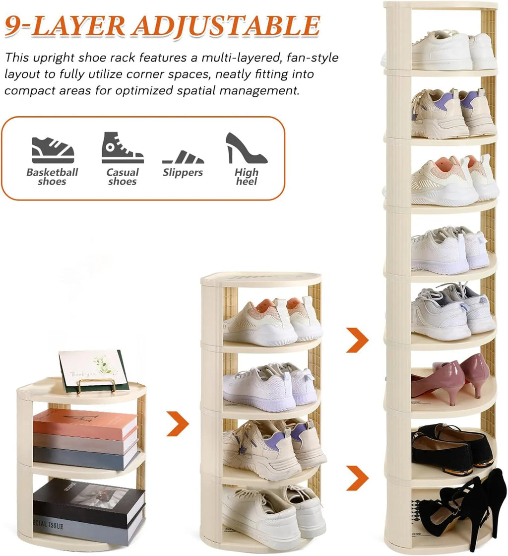 👟 Vertical Tower Shoe Rack