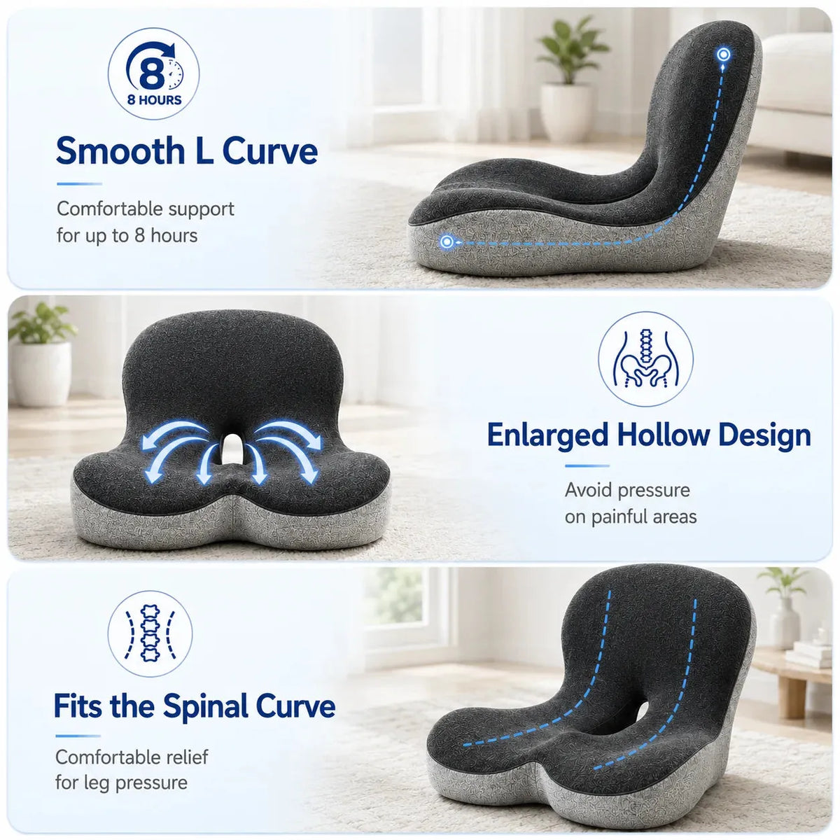 Orthopedic Lumbar & Sciatica Support Cushion