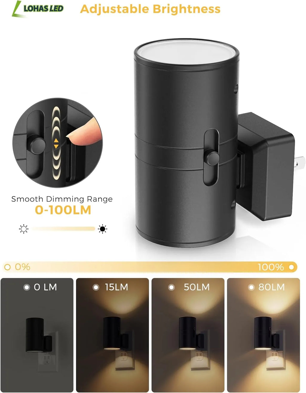 LED Night Light Plug in,Dusk to Dawn Sensor