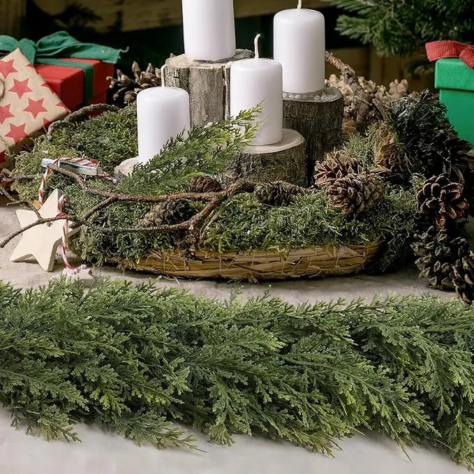 🎄 Christmas Cedar Rattan Wreaths