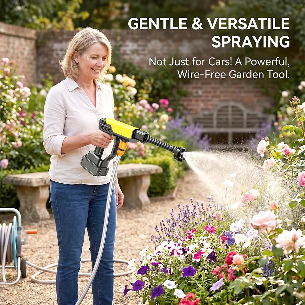 🚿 Cordless High-Pressure Washing Gun