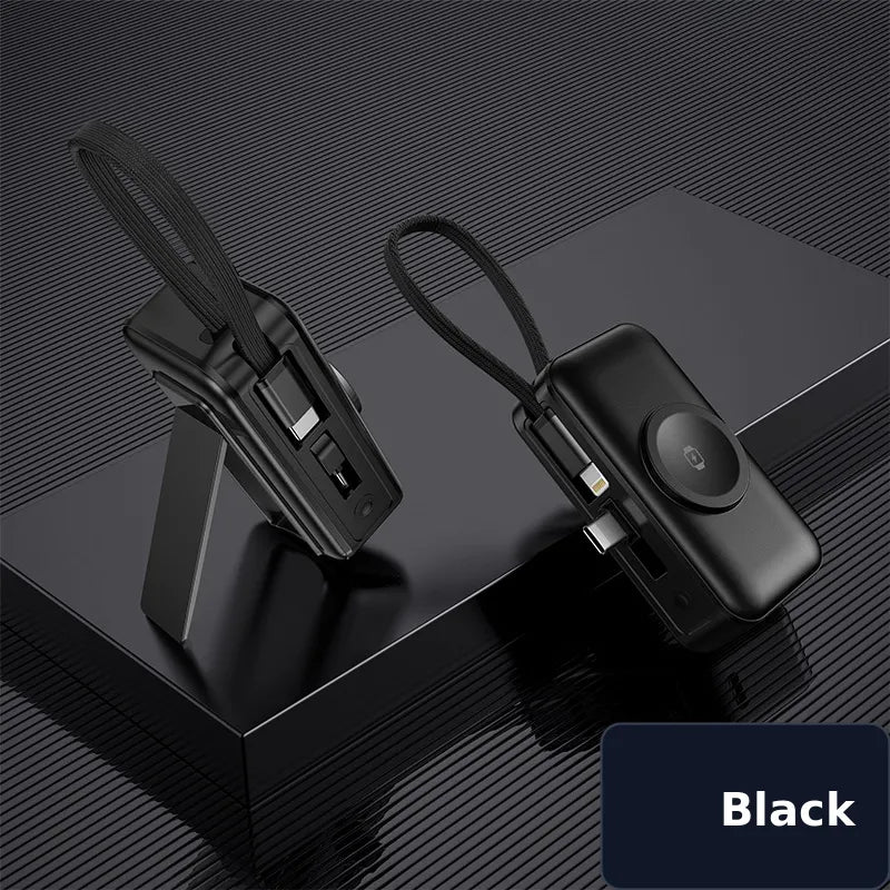 3-in-1 5000mAh Portable Charger for Phone, Watch & Earbuds