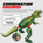 🦖 Remote Control T-Rex Dinosaur Toy – Walking Robot with Lights, Mist & Roar