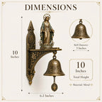 Our Lady of Grace Miraculous Medal Wall Bell