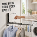 Space-Saving Foldable Over-the-Door Drying Rack