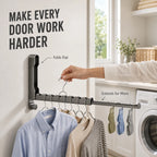 Space-Saving Foldable Over-the-Door Drying Rack