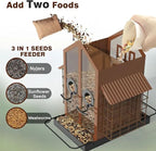 🐦 Outdoor Bird Feeder with Dual Suet Cages