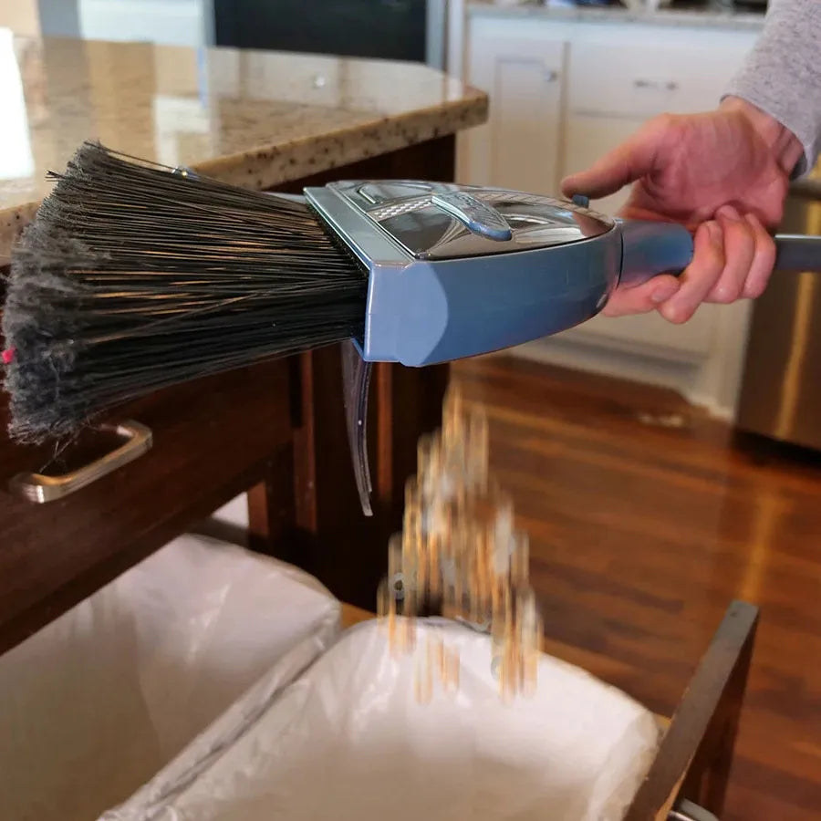 Cordless 2-in-1 Electric Broom with Built-In Vacuum