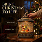 Christmas Musical Swirling Snow Lantern