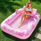 🌊 Inflatable Tanning Pool Lounger Float for Adults